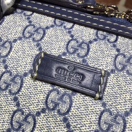 Gucci PVC Keepall Strap Travel Bag 206500 Blue