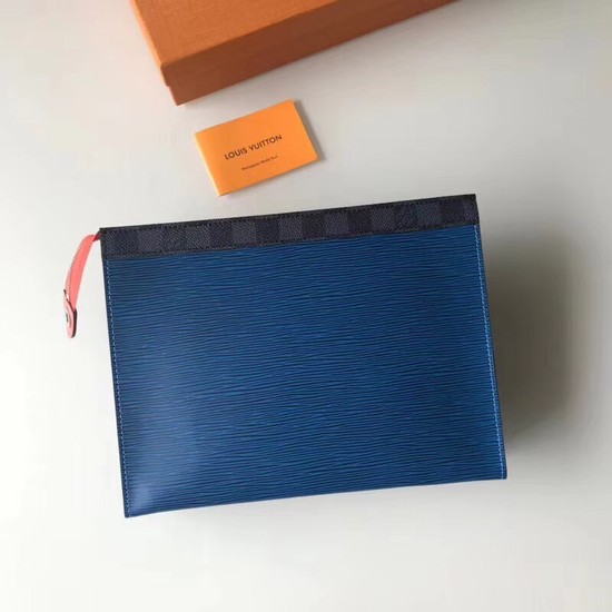 Louis Vuitton Split Pochette Voyage EPI Leather M67736 blue