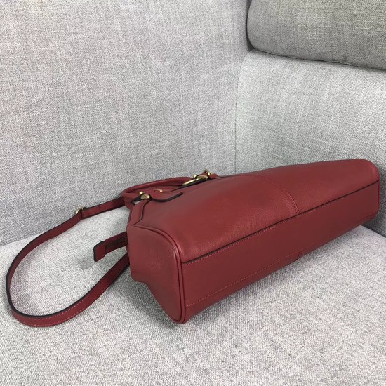 Gucci RE Medium Top Handle Bag Style 516459 Red