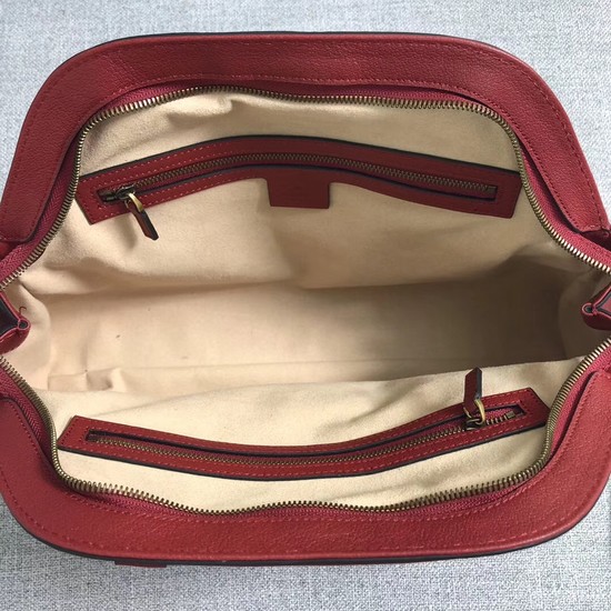 Gucci RE Medium Top Handle Bag Style 516459 Red