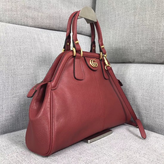 Gucci RE Medium Top Handle Bag Style 516459 Red