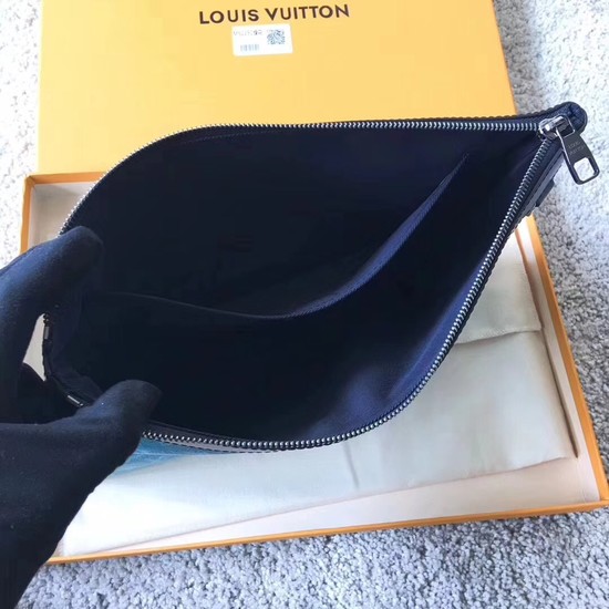 Louis Vuitton Monogram Canvas Clutch Bag POCHETTE APOLLO 61692 sky blue