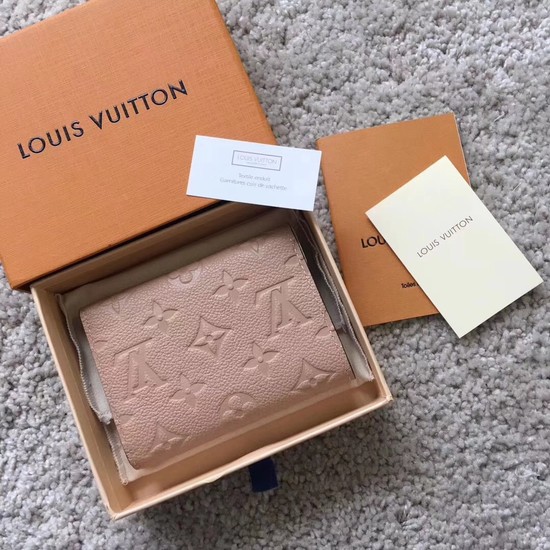 Louis Vuitton Original Monogram Empreinte Wallet 62305 Apricot