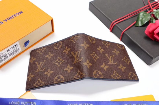 Louis Vuitton Split Monogram Canvas Wallet M62239 brown