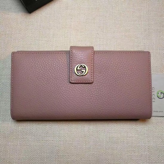 Gucci Calf leather Wallet 337335 pink