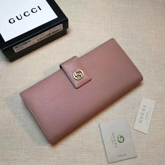 Gucci Calf leather Wallet 337335 pink