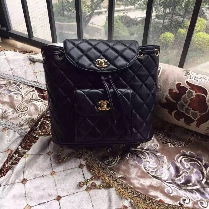 Chanel Original Sheepskin Backpack 56987 black