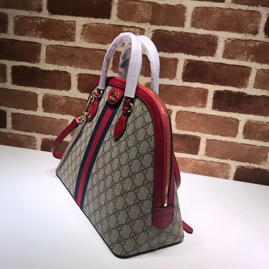 Gucci Ophidia GG medium top handle bag 524533 red