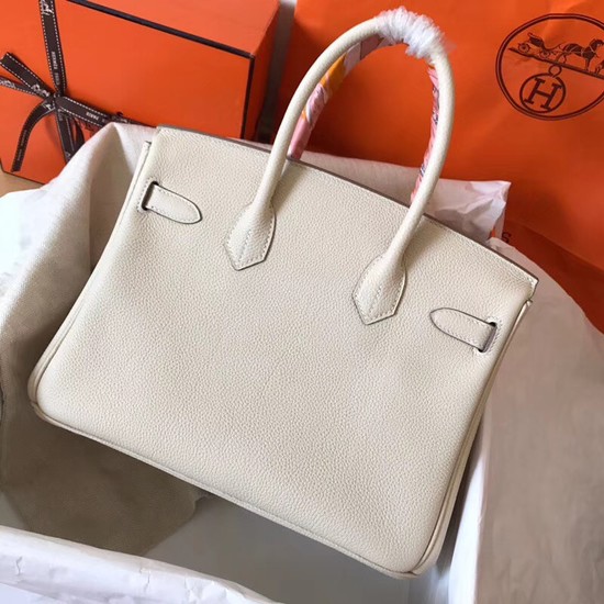 Hermes Birkin Tote Bag Original Togo Leather BK35 cream