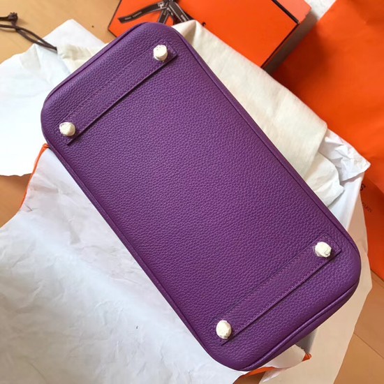 Hermes Birkin Tote Bag Original Togo Leather BK35 purple