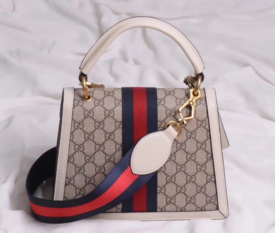 Gucci Queen Margaret GG small top handle bag 476541 white