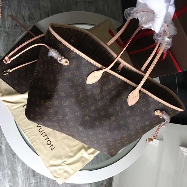 Louis Vuitton Monogram Canvas Original NEVERFULL GM M40990 apricot