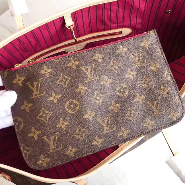 Louis Vuitton Monogram Canvas Original NEVERFULL GM M40990 red