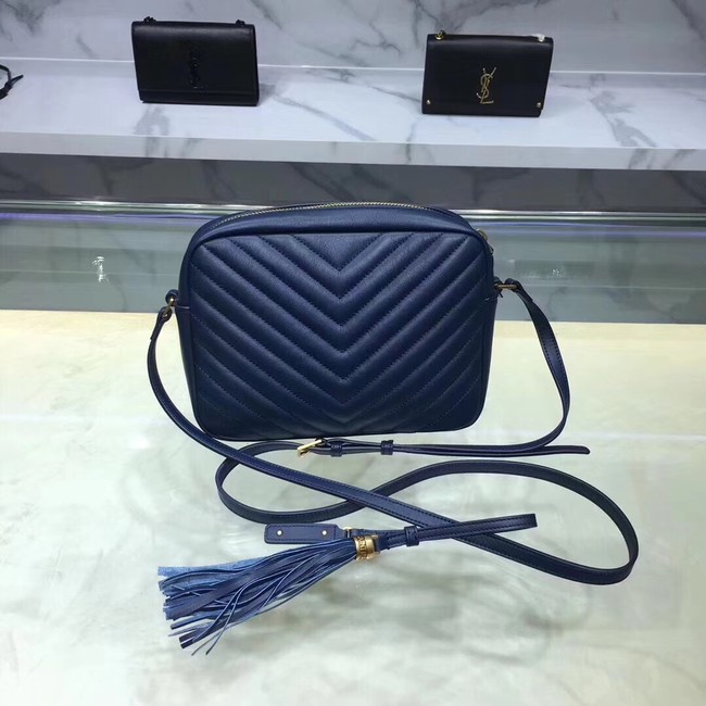 Saint Laurent Lou Medium Camera Bag 520534 blue