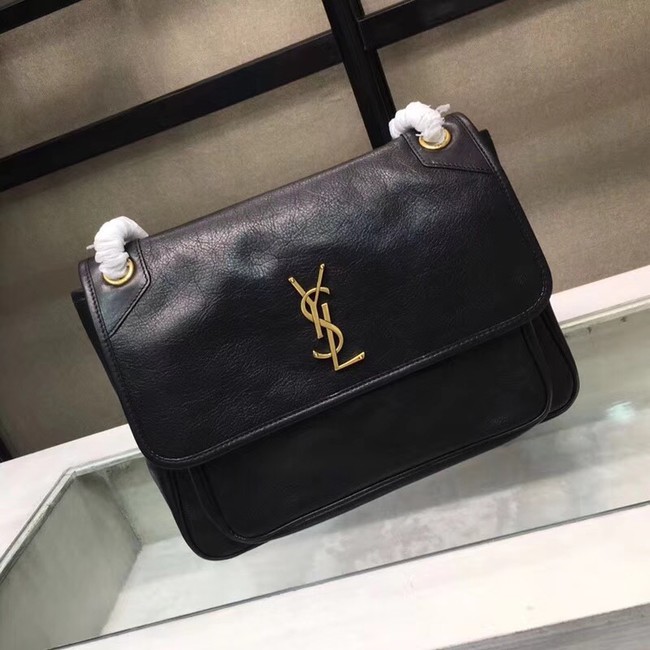 Saint Laurent Niki Large Monogram Shoulder Bag 2829 black