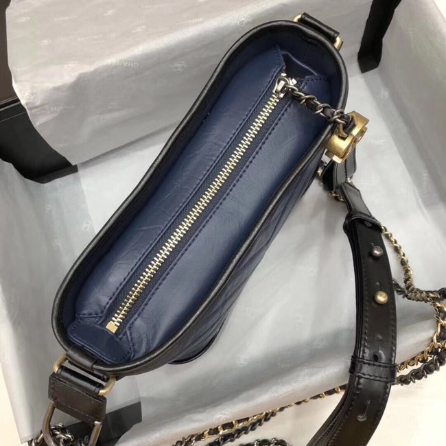 CHANEL GABRIELLE Original leather Hobo Bag A93841 blue&black