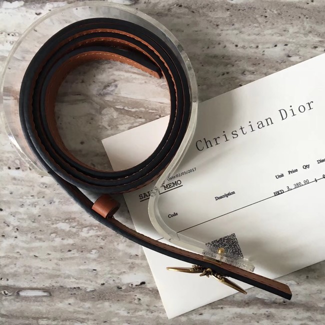 Dior BEE BELT CALFSKIN B0387 brown