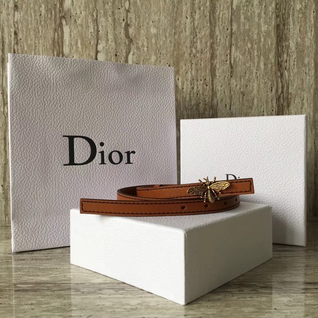 Dior BEE BELT CALFSKIN B0387 brown