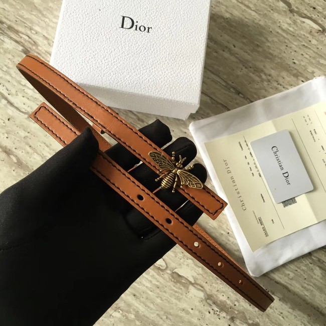 Dior BEE BELT CALFSKIN B0387 brown