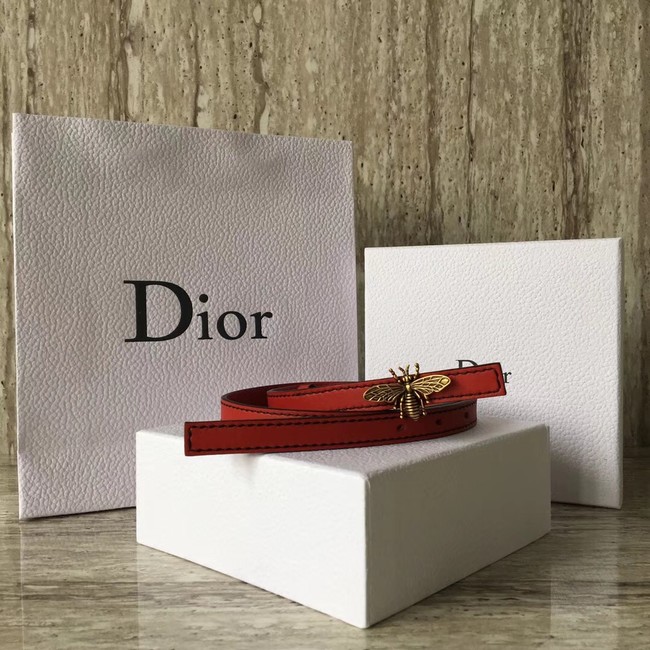 Dior BEE BELT CALFSKIN B0387 red