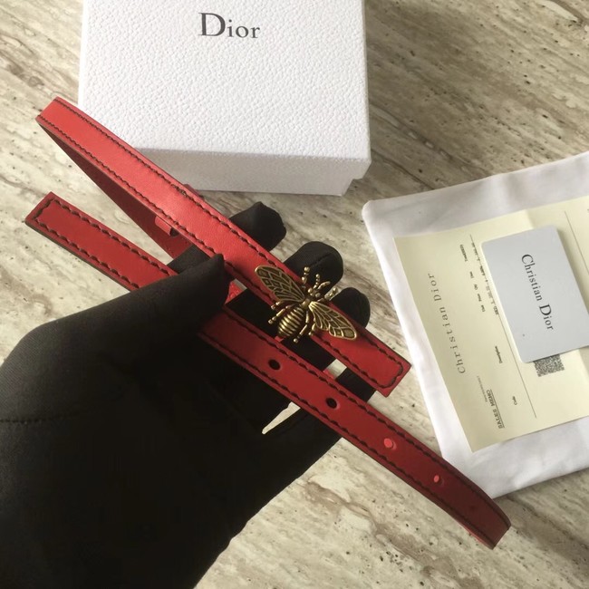 Dior BEE BELT CALFSKIN B0387 red