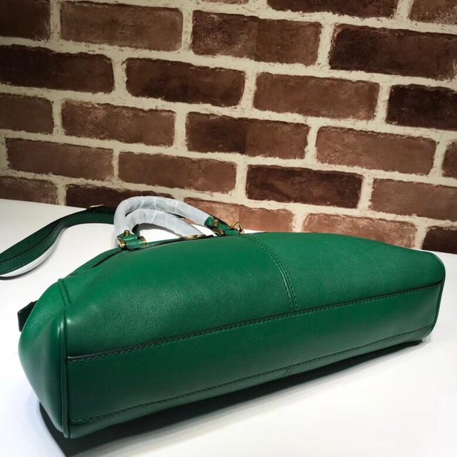 Gucci RE medium top handle bag Style 516459 green