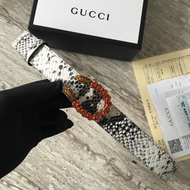 Gucci Snakeskin belt with Horsebit 488940