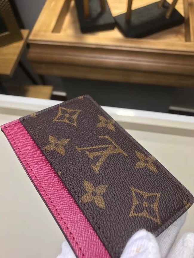 Louis Vuitton Monogram Canvas CARD HOLDER M60703 rose