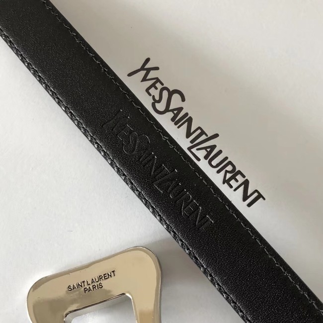 YSL leather belt 4765 black