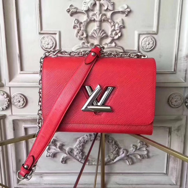 Louis vuitton original epi leather TWIST MM M50332 red