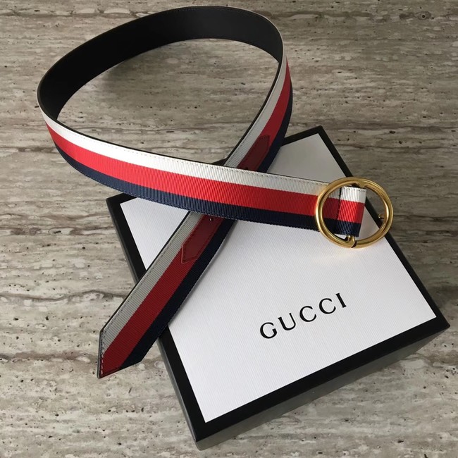 Gucci Web belt G25511 Red & white & blue