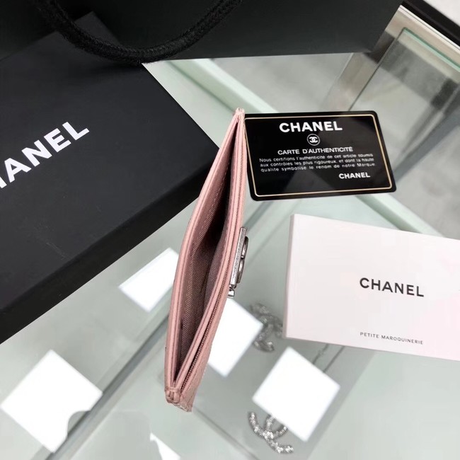 BOY CHANEL Card Holder A84431 pink