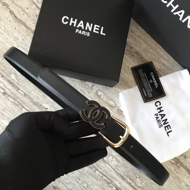 Chanel Original Calf leather Belt 56989 black