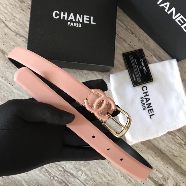 Chanel Original Calf leather Belt 56989 pink