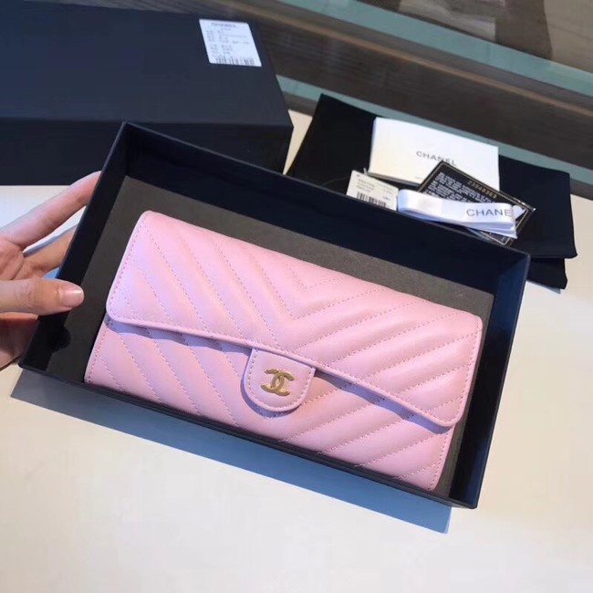 Chanel Classic Flap Wallet A80758 pink