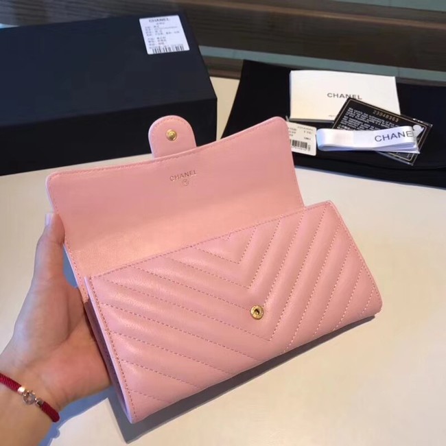 Chanel Classic Flap Wallet A80758 pink