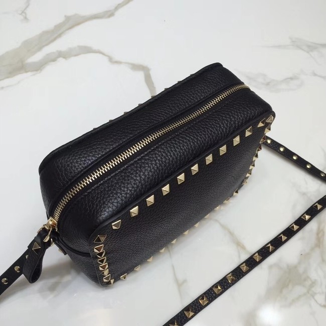 VALENTINO Rockstud leather cross-body bag A97410 black