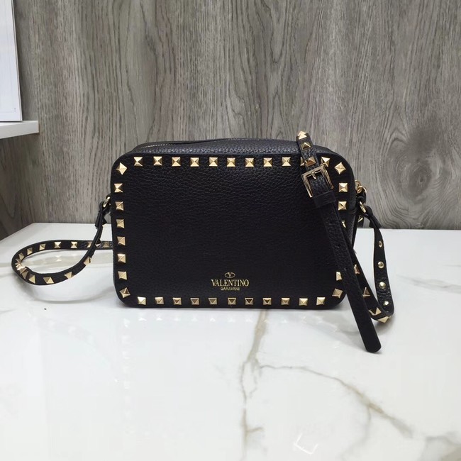 VALENTINO Rockstud leather cross-body bag A97410 black