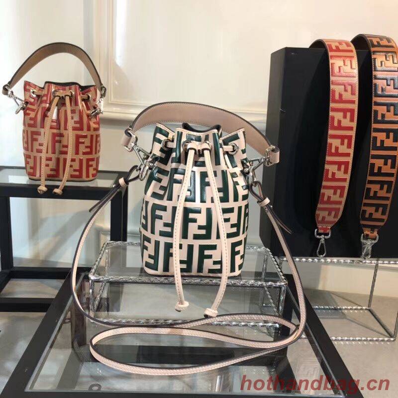 Fendi KAN I LOGO Handbag F0835 GREEN