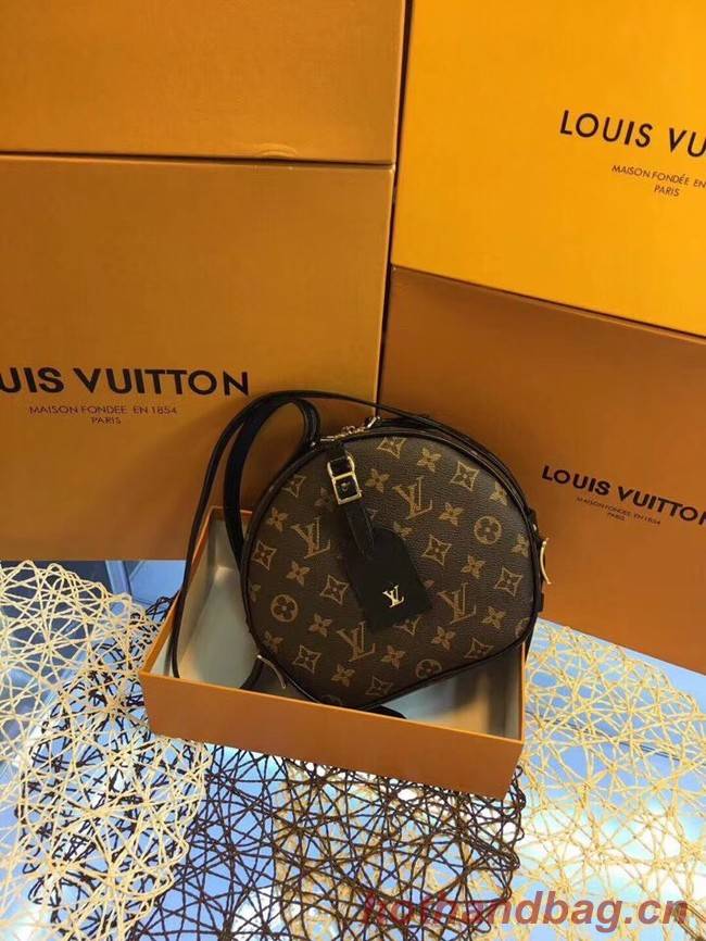 Louis vuitton monogram canvas BOITE CHAPEAU SOUPLE M52294 black