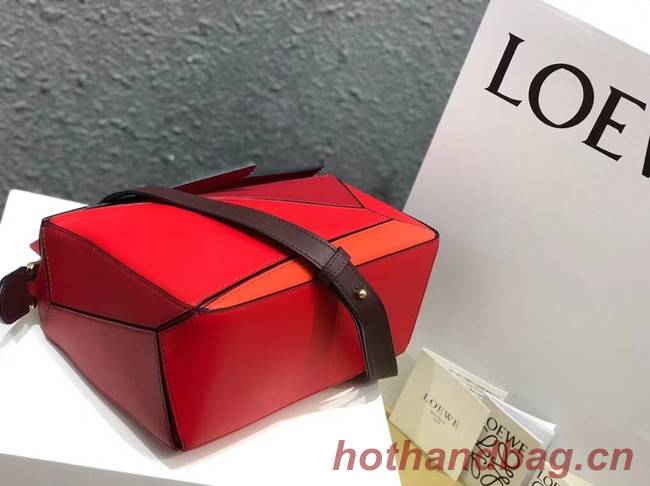 Loewe Puzzle Bag Original Leather B9124 red