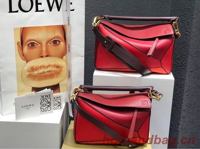 Loewe Puzzle Bag Original Leather B9124 red