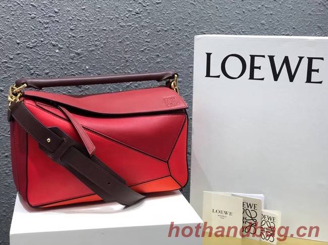 Loewe Puzzle Bag Original Leather B9124 red