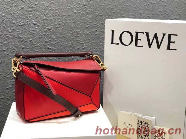 Loewe Puzzle Bag Original Leather B9124 red