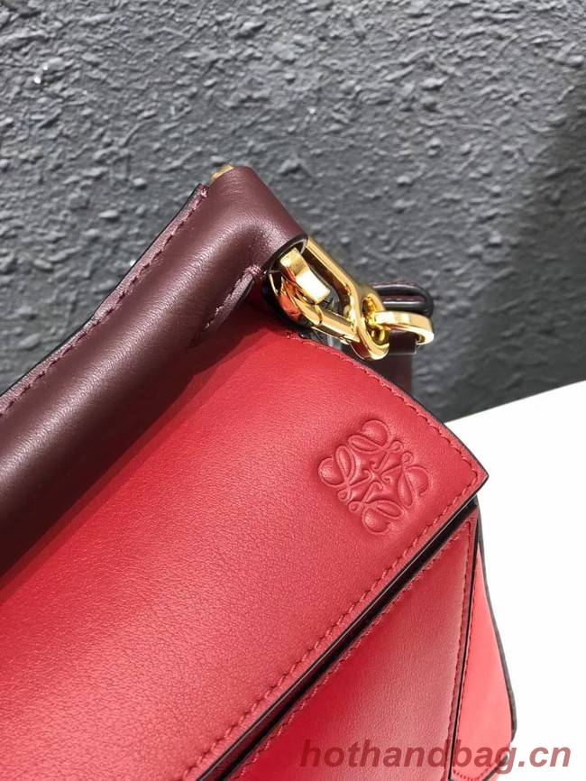 Loewe Puzzle Bag Original Leather B9124 red