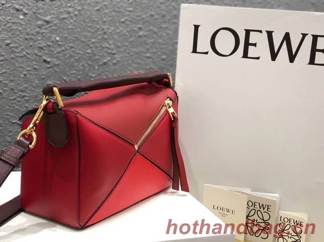 Loewe Puzzle Bag Original Leather B9124 red