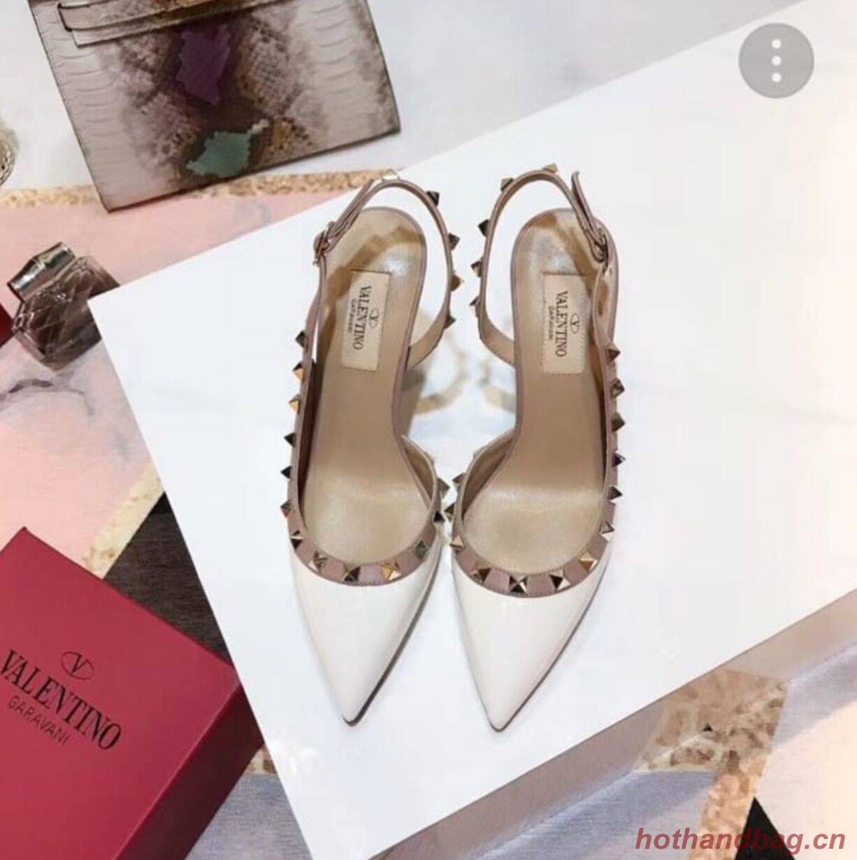 Valentino Leather Pump VT963 White