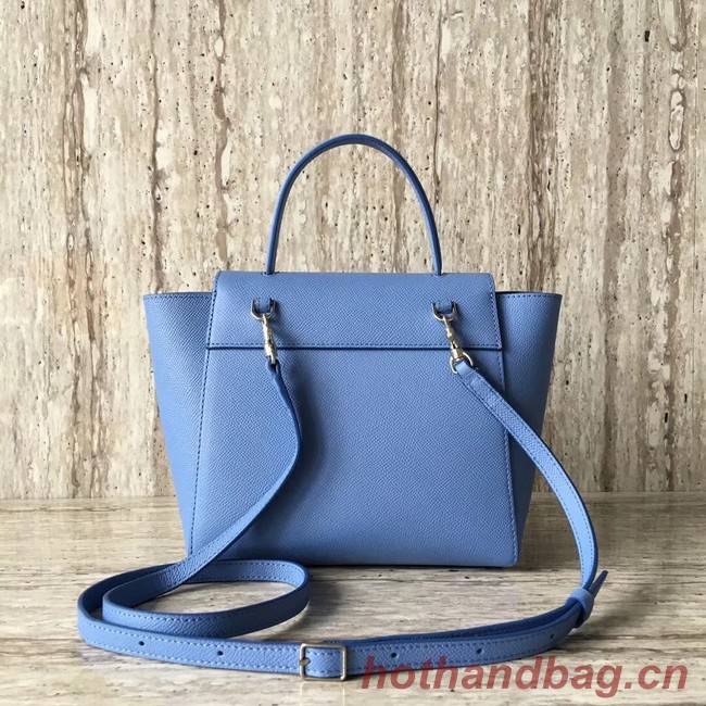 Celine NANO BELT BAG IN GRAINED CALFSKIN 99970 sky blue