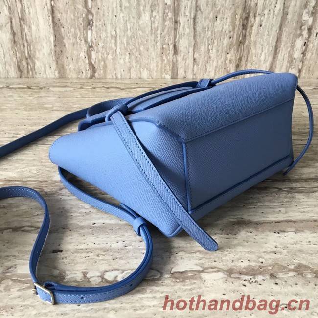 Celine NANO BELT BAG IN GRAINED CALFSKIN 99970 sky blue