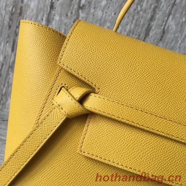 Celine mini Belt Bag Original Calf Leather A98310 yellow